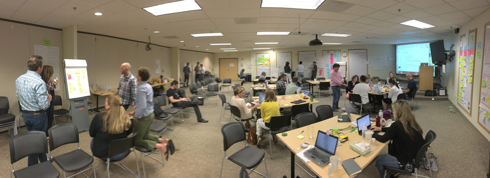 Figure 1. The Marketing Train's first Big Room Planning event